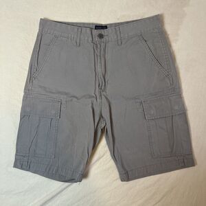 Signature Levi Strauss Utility Comfort Cargo Shorts Chsrcoal Gray Size 30